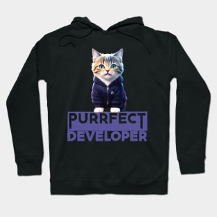 Just a Purrfect Developer Cat Hoodie